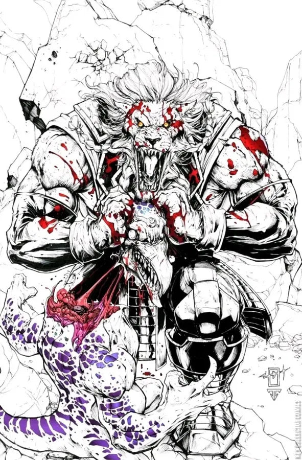 BATTLE BEAST #3 JONATHAN URIBE LTD 600 SDCC SPOT FOIL