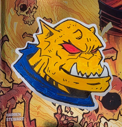 DEMON #1 FOIL🔥FULL COLOR REMARKED & SIGNED🔥RYAN G. BROWNE