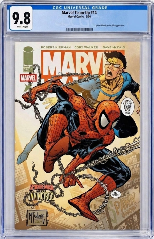 MARVEL TEAM UP #14 CGC 9.8 (TODD MCFARLANE COVER)