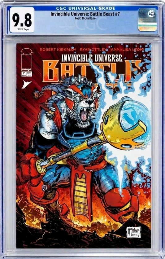 INVINCIBLE UNIVERSE: BATTLE BEAST #7 CGC 9.8 (TODD MCFARLANE COVER)