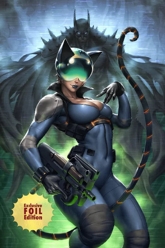 ABSOLUTE CATWOMAN #1 KENDRICK LIM GREEN FOIL LTD 1000