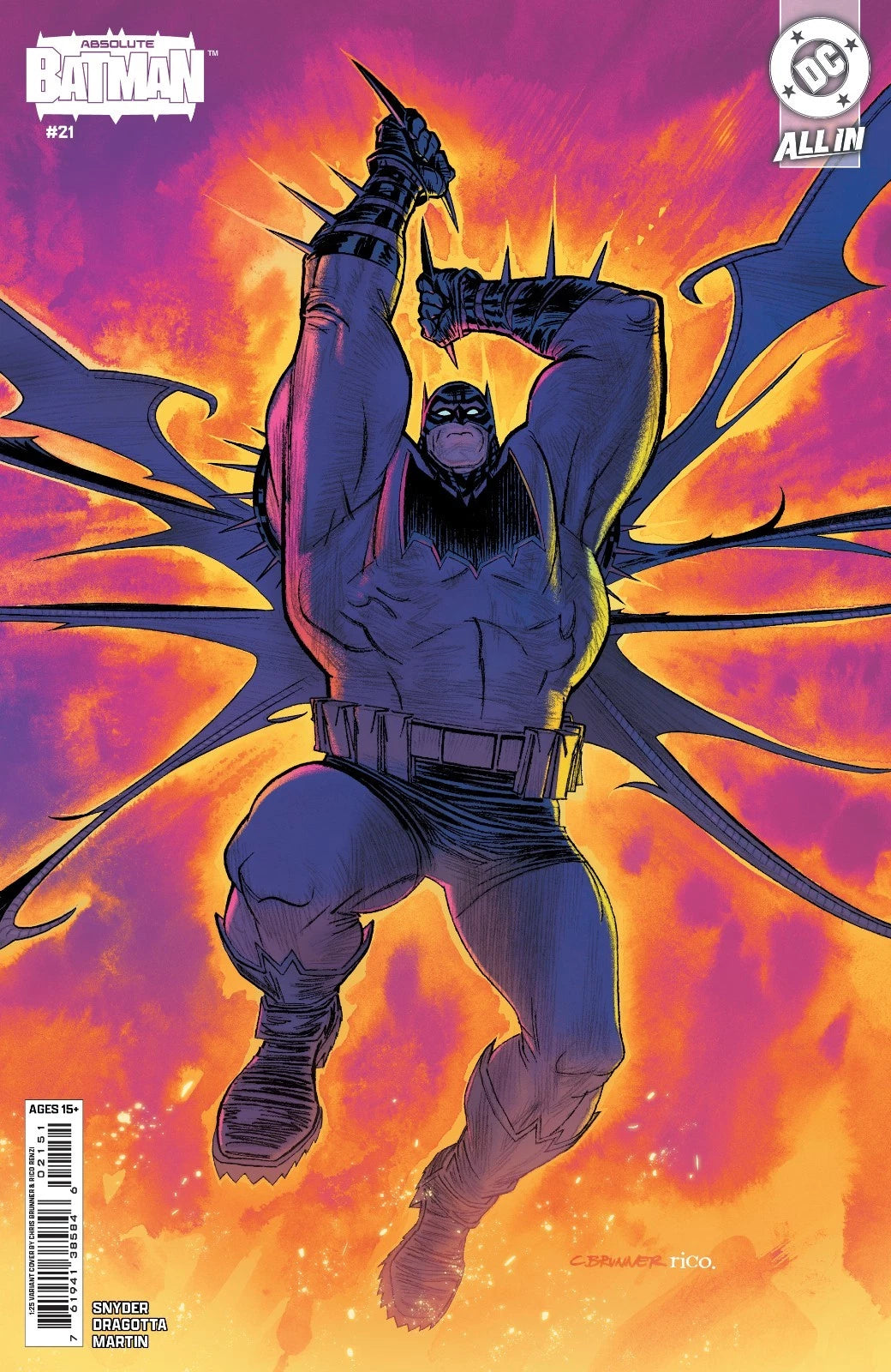 ABSOLUTE BATMAN #21 CVR E INC 1:25 CHRIS BRUNNER